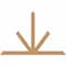 Ekena Millwork Saratoga Timber Gable Bracket, Western Red Cedar, 96"W x 64"H x 3 1/2"D x 5 1/2"F, 16/12 Pitch GBW096X64X0406SAR00SWR - alternate 1